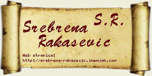 Srebrena Rakašević vizit kartica